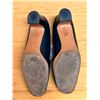 Image 4 : Used Bally Navy Leather Loafers with Gold-Tone Hardware, Size 8