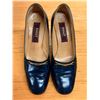 Image 7 : Used Bally Navy Leather Loafers with Gold-Tone Hardware, Size 8