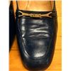 Image 8 : Used Bally Navy Leather Loafers with Gold-Tone Hardware, Size 8