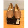 Image 1 : Used Ralph Lauren Tan Nubuck Leather Flats, Size 10B