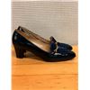 Image 2 : Used Bruno Magli Black Leather & Navy Suede Loafers, Size 9.5