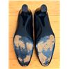 Image 4 : Used Bruno Magli Black Leather & Navy Suede Loafers, Size 9.5