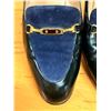 Image 9 : Used Bruno Magli Black Leather & Navy Suede Loafers, Size 9.5
