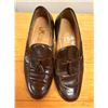 Image 8 : Used Mens Ferragamo Brown Leather Tassel Loafers, Size 11
