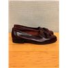 Image 2 : NEW Mens Bally Burgundy Leather Tassel Loafers, Size 10