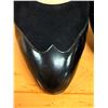 Image 8 : Used Ferragamo Black Suede & Patent Slingbacks, Size 10B