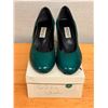 Image 1 : Used Diverente Teal Leather Classic Pumps, Size 8