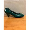 Image 2 : Used Diverente Teal Leather Classic Pumps, Size 8
