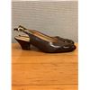 Image 2 : Used Ferragamo Brown Leather Slingback Shoes, Size 8B