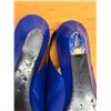 Image 5 : Used Michael & Company Emme Uno Blue Leather Slingback Shoes w/ Heels, Size 10B