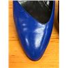Image 8 : Used Michael & Company Emme Uno Blue Leather Slingback Shoes w/ Heels, Size 10B
