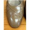 Image 9 : Used Ferragamo Beige Leather Slingback Shoes w/ Heels, Size 10B