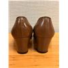 Image 3 : Used Ferragamo “Taffy” Havana Brown Calf & Suede Loafers, Size 10B