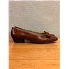 Image 2 : Used Ferragamo Tan Lizard-Embossed Vara Flats, Size 10B