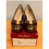 Image 1 : Ferragamo Bronze Shoes w/ Bow, Heels, Size 10B
