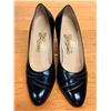 Image 7 : Used Ferragamo Black Leather Pumps, Size 10B
