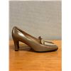 Image 2 : Used Ferragamo Beige Leather Loafers, Size 10B