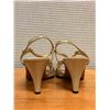 Image 3 : Used Ferragamo Cream Slingback Shoes w/ Heels, Size 10B