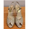 Image 8 : Used Ferragamo Cream Slingback Shoes w/ Heels, Size 10B