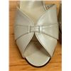 Image 9 : Used Ferragamo Cream Slingback Shoes w/ Heels, Size 10B
