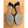Image 4 : Used Ferragamo Navy Cutout Slingback Shoes w/ Heels, Size 10B