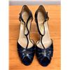 Image 9 : Used Ferragamo Navy Cutout Slingback Shoes w/ Heels, Size 10B