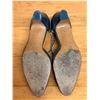 Image 4 : Used Ferragamo Gray T-Strap Leather Shoes w/ Heels, Size 10B