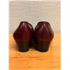 Image 3 : Used Ferragamo Burgundy Leather Loafers, Size 10B