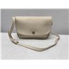 Image 2 : Coach Leather Shoulder Bag, Cream/Beige w/ Brass Fittings