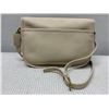 Image 4 : Coach Leather Shoulder Bag, Cream/Beige w/ Brass Fittings