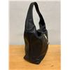 Image 4 : Dooney & Bourke Black Full-Grain Leather Bag w/ Large Brass Clip Closure Accent, New Condition