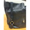 Image 7 : Dooney & Bourke Black Full-Grain Leather Bag w/ Large Brass Clip Closure Accent, New Condition