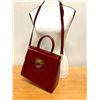 Image 1 : Ferragamo Wine Leather Shoulder Bag w/ Handle & Removable Straps