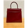 Image 4 : Ferragamo Wine Leather Shoulder Bag w/ Handle & Removable Straps