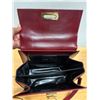 Image 8 : Ferragamo Wine Leather Shoulder Bag w/ Handle & Removable Straps
