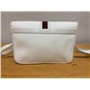 Image 3 : Gucci White Monogram Shoulder Bag w/ Stripe Detail & Magnetic Closure