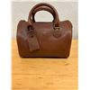 Image 1 : Ralph Lauren Brown Genuine Full-Grain Leather Handbag, New Condition