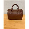 Image 3 : Ralph Lauren Brown Genuine Full-Grain Leather Handbag, New Condition