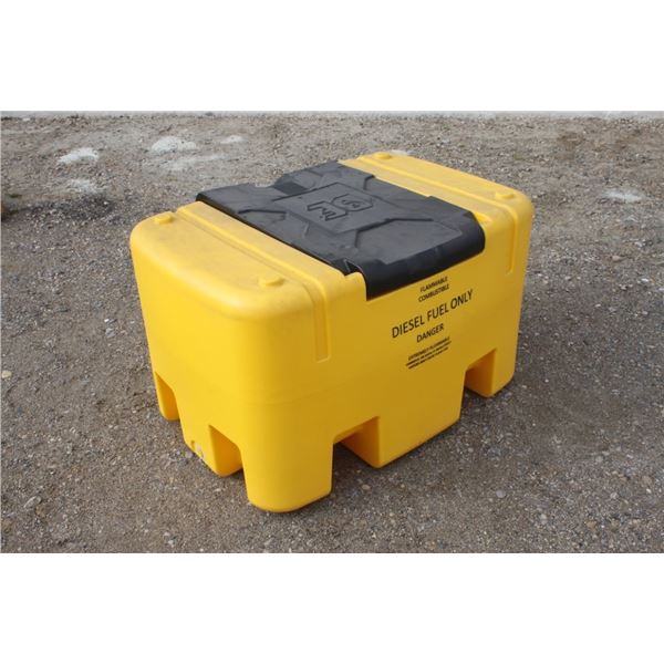 poly fuel fuel tank with electric motor and pump