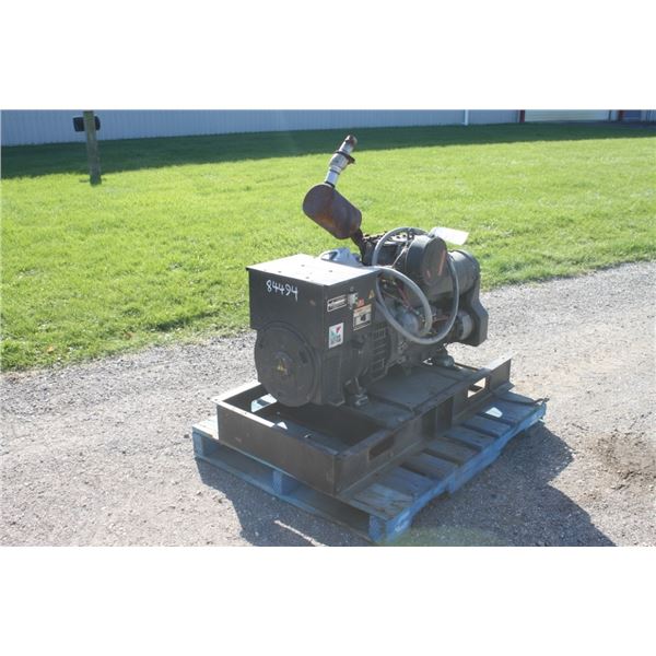 Sommers LPA3A0 skid mounted single phase generator