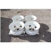 Image 3 : Set of 4 22.5" steel truck rims, white