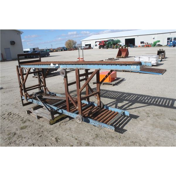 Set of 2 rolling racks, 2'x10' and toungue frame