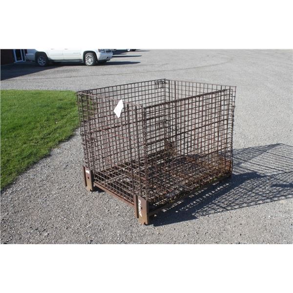 steel basket, 48" w x 40"d x 41" h