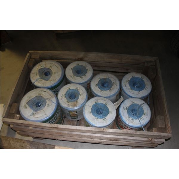 Selection of baler twine rolls