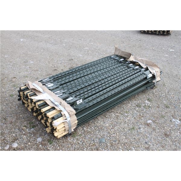Bundle of 200 6' heavy duty studded t-posts
