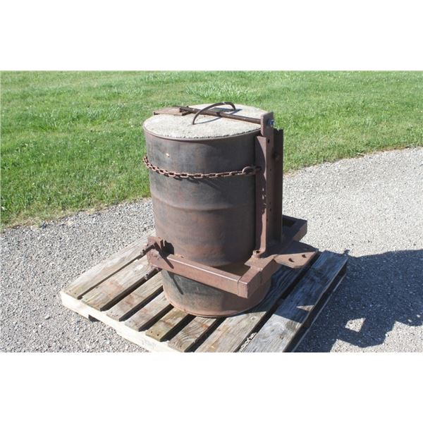Homemade 3pth weight barrel