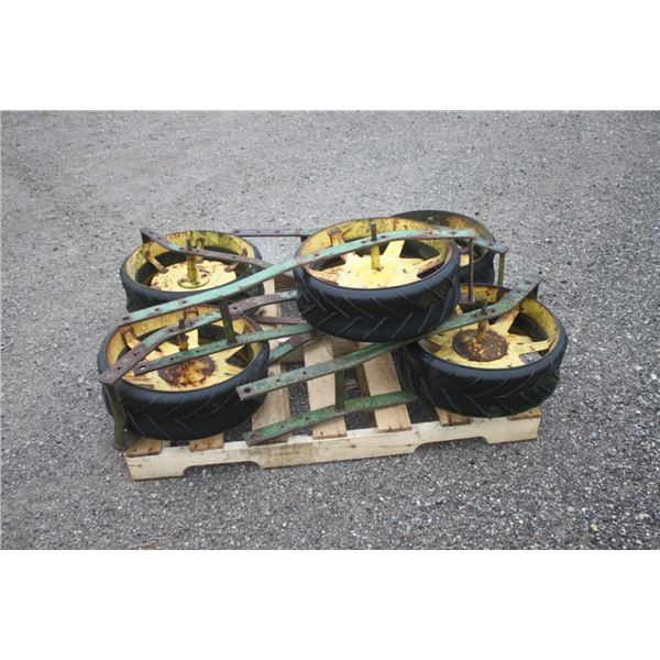 Set of 5 JD planter press wheels