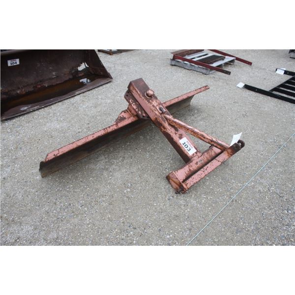 Chrima Iron Works 7' heavy 3pth scraper blade