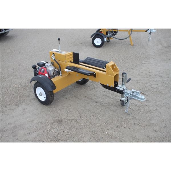 trailer mounted horizontial wood splitte