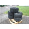 Image 2 : Group of 5 31x13.50-15 NHS tires on implement rims